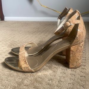 Bandolino Cork Heeled Sandals